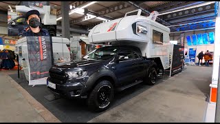 Tischer Trail Box 260 SD pickup Camper all new model Ford Ranger walkaround and interior K258 [upl. by Dicky]