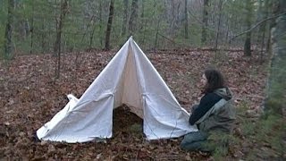 Canvas Tarp Tipi Part 2 [upl. by Otina]