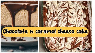 Chocolate amp caramel cream cheese cake  no bake  no oven  with out oven [upl. by Merla]