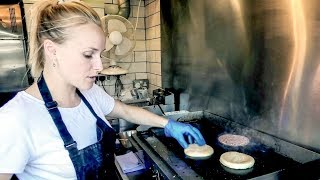 Great Yummy Burger of Argentinian Beef Cooked and Eaten in Camden Town London Street Food [upl. by Carnay404]