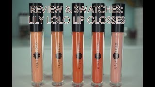 REVIEW amp SWATCHES LILY LOLO LIP GLOSSES  Integrity Botanicals [upl. by Malet476]