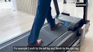 quotvirtual split beltquot feature gaitway 3d treadmill on ISBS congress Salzburg [upl. by Assiralk]