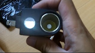 Unboxing AC to DC Converter Car Cigarette Lighter Socket Adapter [upl. by Mot654]