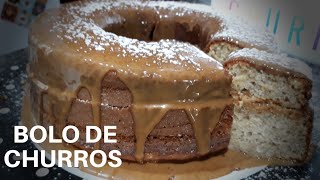 O melhor Bolo de Churros de liquidificadordo YOUTUBE [upl. by Meehsar]