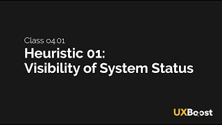 Visibility of System Status [upl. by Truda757]