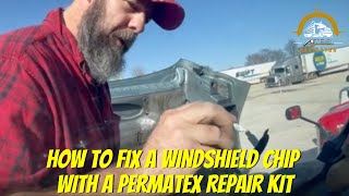 How to Fix a Windshield Chip With a Permatex Windshield Repair Kit [upl. by Neicul670]