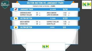 South Metropolitan CA  Senior Men 3rd Grade  Rd14  Hilton Bicton v Jandakot Park  Day 2 [upl. by Eilata]