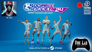 Live Sociable Soccer 24 The Lab Video Game TV [upl. by Georgetta]