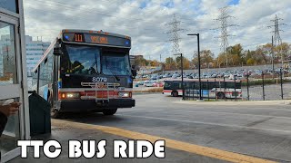 TTC Route 111 Bus Ride From Kipling Station to Willowridge Rd amp Richgrove Dr [upl. by Misak471]