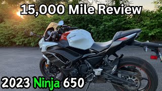 Kawasaki Ninja 650 15000 Mile Review [upl. by Llednov112]