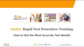 OnSite Rapid Test Procedure Training Video [upl. by Jeunesse]