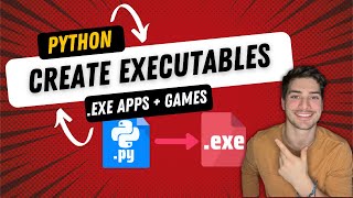 How to Create exe Executable Files from Python Apps and Games using the PyInstaller Module [upl. by Neeron1]