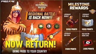 💥Regional Wars or State Wars Event in Free Fire  Regional Battle Event Rewards in Free Fire Tamil [upl. by Anaet]