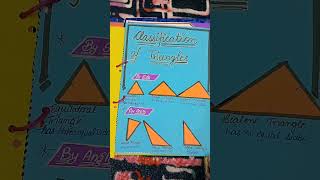 project file for class 10  Project file on mathematics  project on triangles [upl. by Nave121]