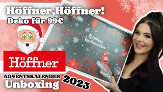 HöffnerHöffner 🤔ADVENTSKALENDER 2023 Unboxing 24 Türchen [upl. by Barnum]