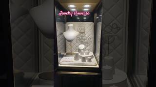 Jewelry display counter  Jewelers  window jewelry display showcase [upl. by Htebasyle]