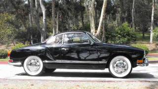 1971 Volkswagen Karmann Ghia Totally Restored black  red  white [upl. by Cohen744]