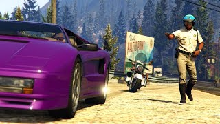 Grand Theft Auto V  Highway Chase [upl. by Kimberley]