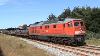 Umleiterverkehr mit viel Dieselpower Marschbahn Bahnhof Tondern Juli 2015 Teil 03 [upl. by Doownelg]