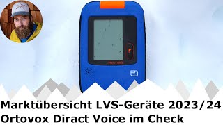 Ortovox Diract Voice im Check  Marktüberblick LVSGeräte 202324 [upl. by Adnov]