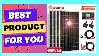 Dokio 18V 100W 200W 400W Waterproof New Rigid Solar Panel Set Controller [upl. by Dunlavy]