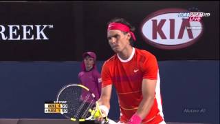 Australian Open 2010 R3 Rafael Nadal vs Philipp Kohlschreiber highlights HD [upl. by Stasny]