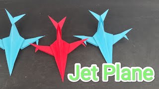 ORIGAMI JETPLANE EASY HOW TO MAKE ORIGAMI [upl. by Simonsen]