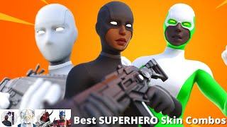 20 Best SUPERHERO Skin Combos Fortnite Battle Royale [upl. by Jagir]