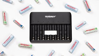 Tenergy TN477U 8Bay AAamp AAA NiMH Rechargeable Battery Charger [upl. by Eisdnil]