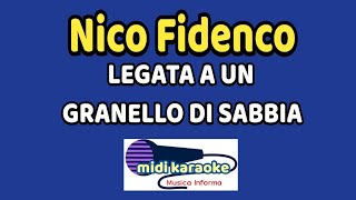 Nico Fidenco  LEGATA A UN GRANELLO DI SABBIA  karaoke [upl. by Garbers]