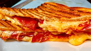 Pepperoni and Cheese Toastie  the perfect toasted sandwich for pizza lovers [upl. by Nitnilc]