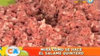 Salame quintero artesanal para la picada de los domingos Parte2 [upl. by Lamori]