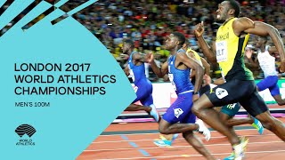 Mens 100m Final  World Athletics Championships London 2017 [upl. by Destinee]