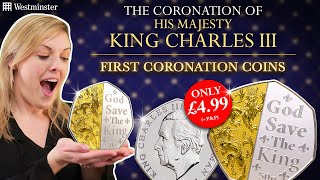 FIRST King Charles III Coronation Coin REVEALED – The DualPlated Coronation 50p [upl. by Birkner]