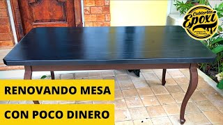 Renové Una Mesa Con Resina Epoxica Con Muy Poco Dinero 💵 [upl. by Irrek]