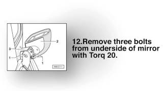 VW Volkswagen New Beetle Broken SideWing Mirror Repair Instructions for Inner Mount [upl. by Synned]