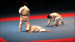 Kata  Bunkai SUPARIMPEI by SPAIN  FINAL 46th EKF European Karate Championships [upl. by Aivatnuhs562]