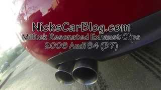 Milltek Resonated Exhaust Clips B7 Audi S4 [upl. by Haleemaj936]