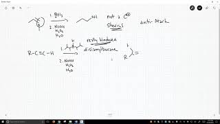 antiMarkovnikov alkyne hydration [upl. by Avahc401]