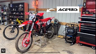 BEST HAND GUARDS ACERBIS XFACTORY HANDGUARD REVIEW  INSTALL Gas Gas MC250f [upl. by Nohpets347]