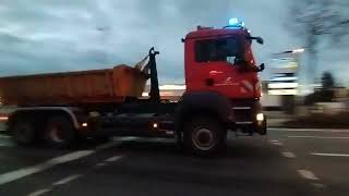 Hochwasser 2023 WLF Flughafenfeuerwehr BraunschweigWolfsburg Auf Einsatzfahrt [upl. by Duston882]