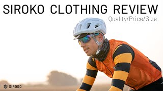 SIROKO CYCLING GEAR 1YEAR REVIEW  Jersey Bibs Base layers Wind vest Arm sleeves Glasses [upl. by Leila]