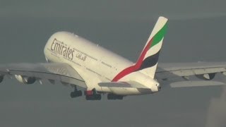 Aircraft Landing and taking off at Heathrow Airport LHR Dec 1st 2012 [upl. by Emyam935]