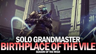 Solo Grandmaster Nightfall  Birthplace of the Vile Destiny 2 [upl. by Aehsal]