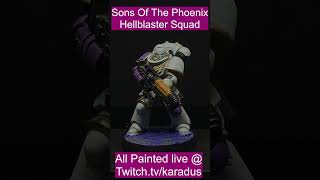 Sons Of The Phoenix Hellblaster Squad  Warhammer 40K Painted Space Marines shorts [upl. by Shih836]