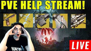 LIVE  DESTINY 2 HELP STREAM ALL GUARDIANS WELCOME [upl. by Joly]