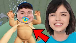 VIREI A PIOR MÃE POR 1 DIA COM O BEBÊ MALUCO 🍼… Mother Simulator [upl. by Rysler650]