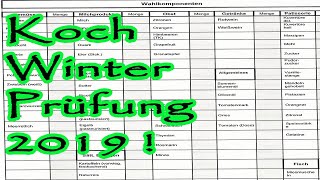 Abschlussprüfung Koch Winter Menü 2019 [upl. by Bradway]