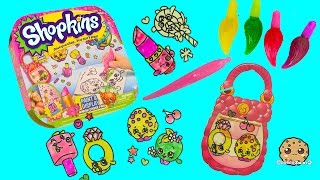 Make Your Own Shopkins Stickers with Gel Paints  Paint amp Display Kit  Cookieswirlc [upl. by Virg]