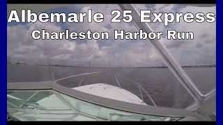 Charleston Harbor Run  2017 Albemarle 25  Twin Yamaha F250s [upl. by Fesoj720]